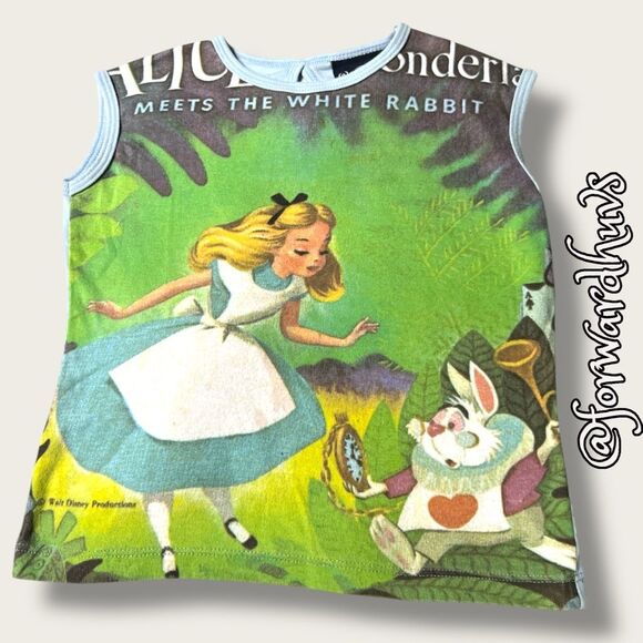 Walt Disney Vintage Alice in Wonderland Youth T-Shirt Size 5T - Picture 7 of 9